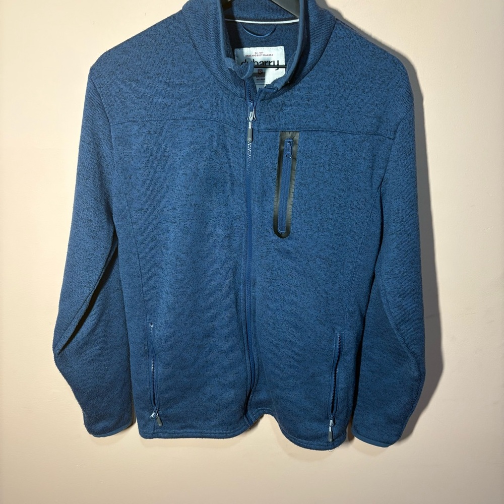 Dubarry of Ireland Men’s Medium Full Zip Fleece Jacket Blue Outdoor Casual Warm
